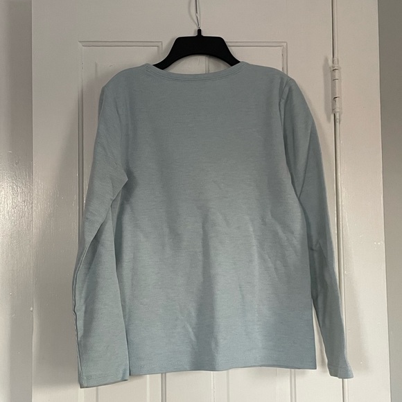 Blue vintage long sleeve top - Picture 2 of 3